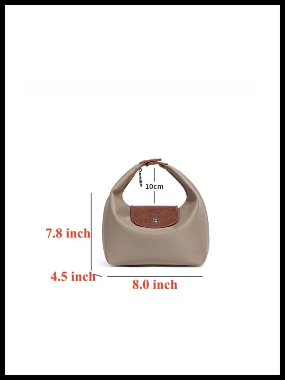 Mini Nylon Hobo Handbag Convertible Crossbody Purse Adjustable Strap Women - Picture 3 of 6